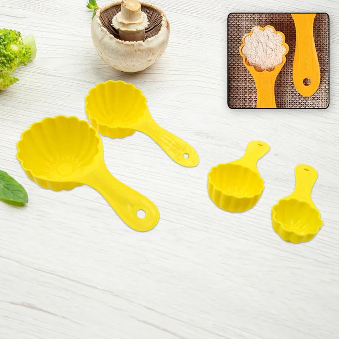 AM7696 Plastic Kitchen Tool Mould / Ladoo Mould Spoon Ladoo Making Spoon Set for Kitchen Multipurpose, Plastic Ladoo Mold For Making Different Variety of Ladoo (4 Pcs Set)