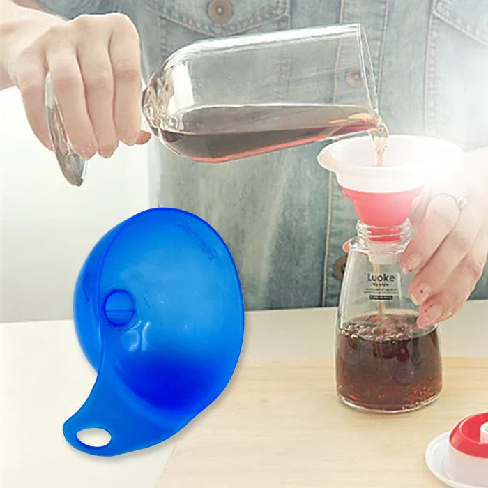 AM7643 Plastic Funnel For Pouring Oil, Sauce, Water, Juice Cooking Oil, Powder, Small Food-Grains Food Grade Plastic Funnel (1 Pc)