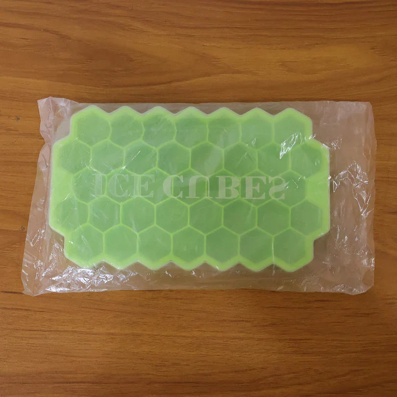 AM7693 Flexible Honeycomb Silicone Ice Cube Tray - 37 Cavity Hexagon Mold