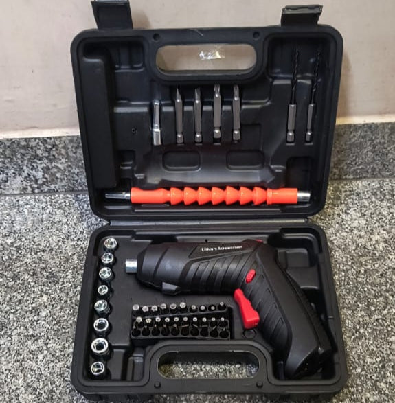 AM5049 Rechargeable Powerful Cordless Screwdriver With Drill Machine 48 Pcs