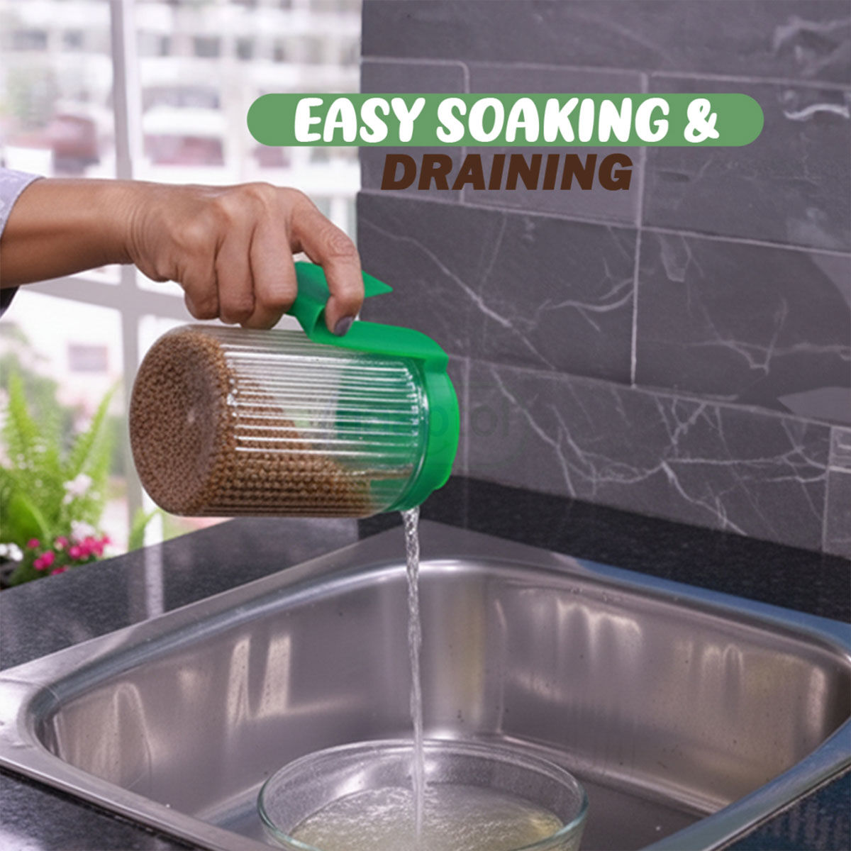 A06494 Sprout Maker Jar (720 ml, BPA-Free)