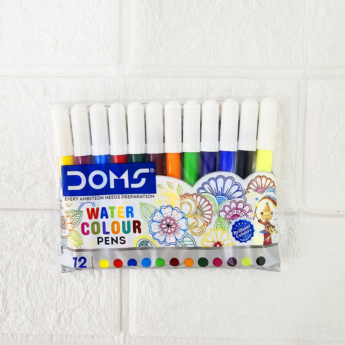 AM6086 DOMS MIni Watercolour Sketch Pens | 12 Assorted Shades