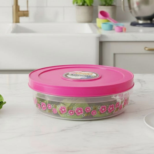 AM6529 Joyful Storemax Papad Box 1500 - Floral Airtight Container (Printed)