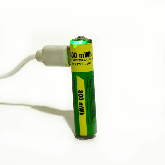 TM0269 AAA Rechargeable 800 mWh Batteries With Recharging Cable (2 Pc Set)
