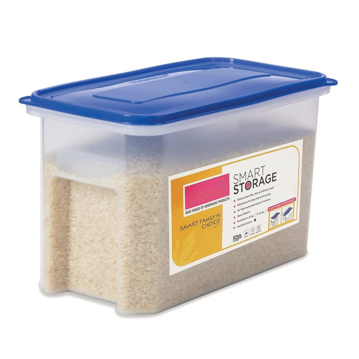 3173 Varmora Modular Transparent Airtight Food Storage Container - 10 LTR