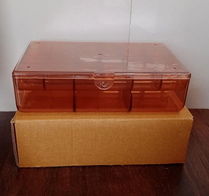 12829 2 LAYER ACRYLIC JEWELRY STORAGE BOX BIG CASE MAKEUP VANITY BOX (1 PC / 30 COMPARTMENT) by DeoDap