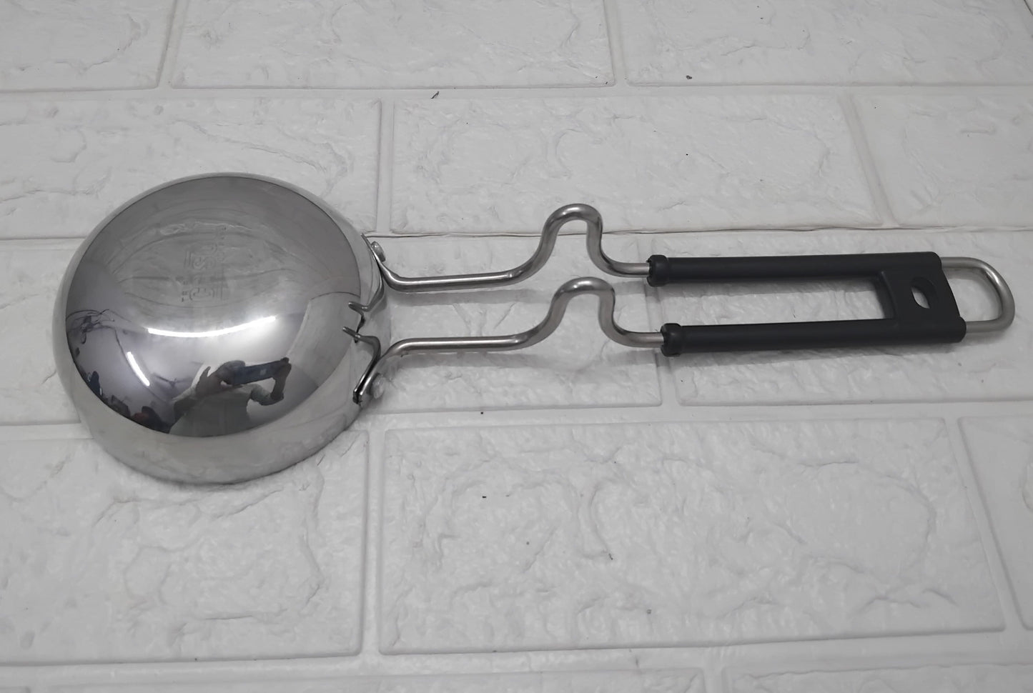AM3561 Triply SS Tadka Pan No1 with long handle Pack Of 1 Pcs