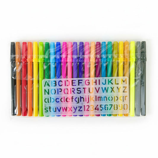 AM6293 Camel Bold Sketch Pens 24 Shades (Multicolor)