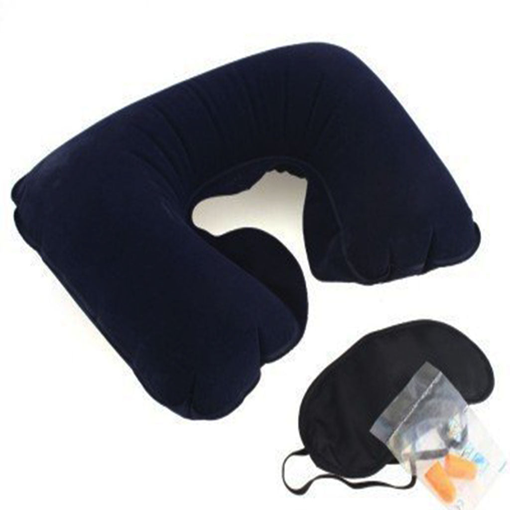 0505 -3-in-1 Air Travel Kit with Pillow, Ear Buds & Eye Mask