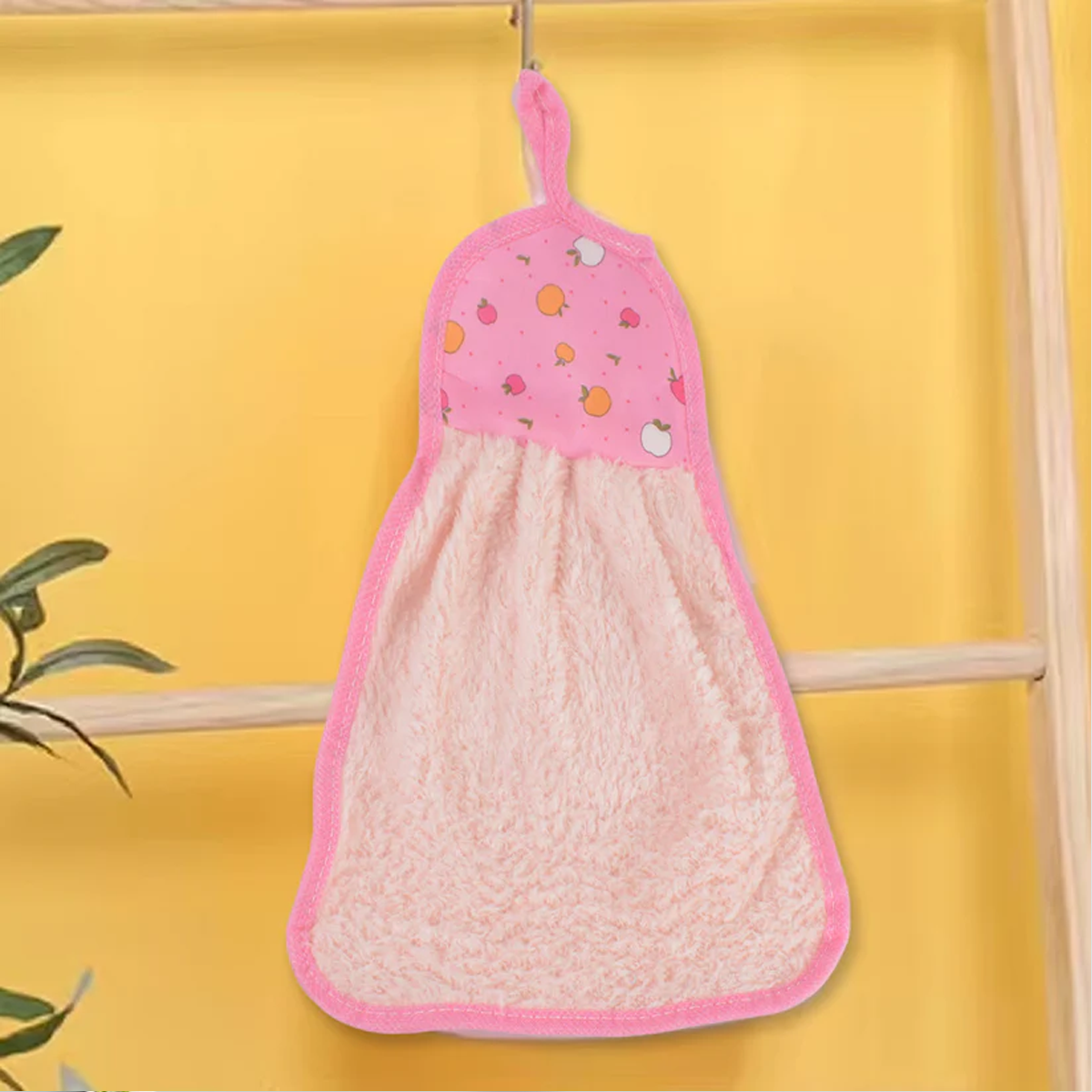 5040 Microfiber Wash Basin Hanging Hand Kitchen Towel Napkin with Loop
