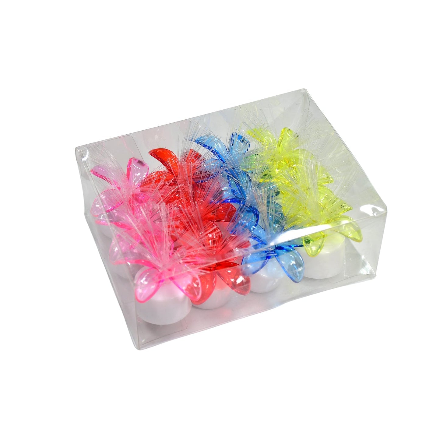 6237 Fiber Optic Light, Mini Color Change LED Table Centerpieces, Light Up Candle - Pack of 12 DeoDap