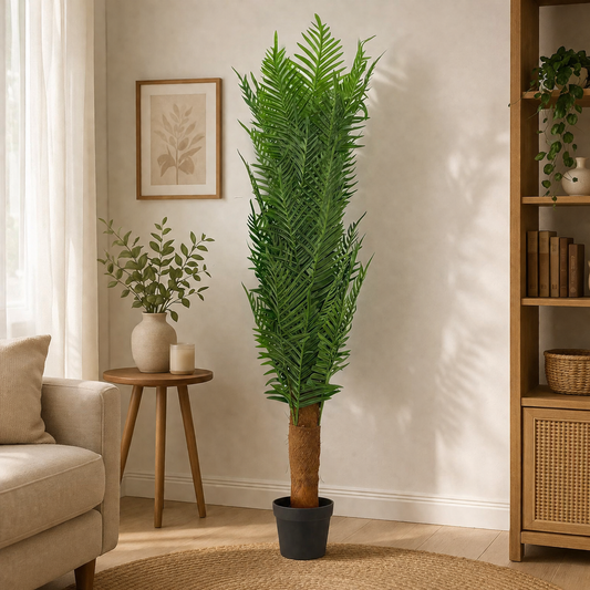A06683 Artificial Cycas Palm Tree in Pot