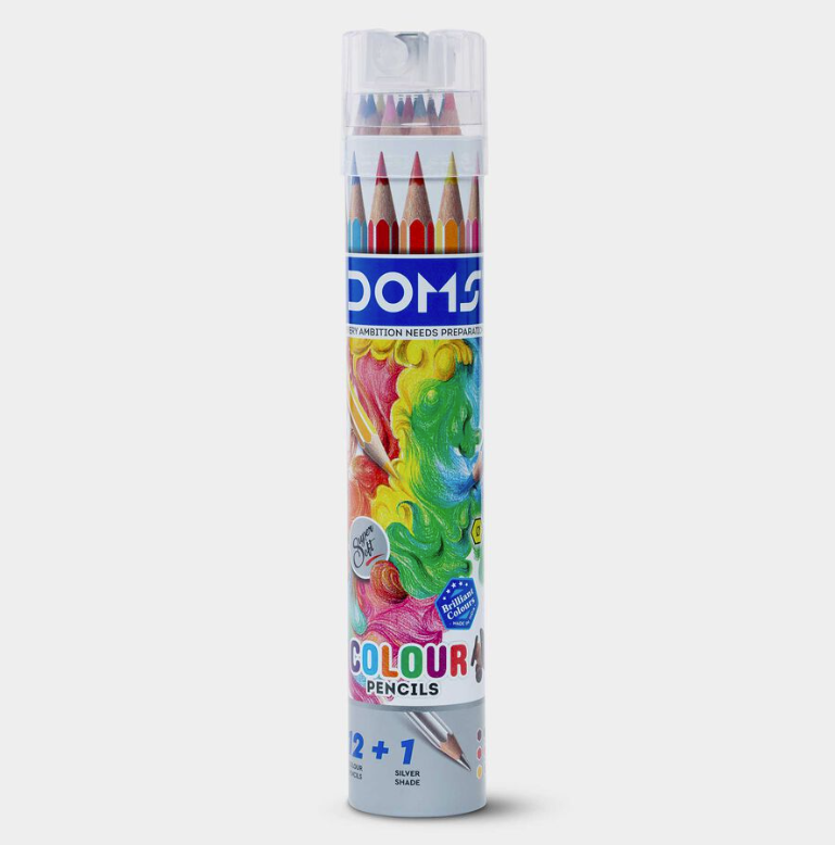 AM5033 DOMS Colour Pencils Round Tin Set of 13