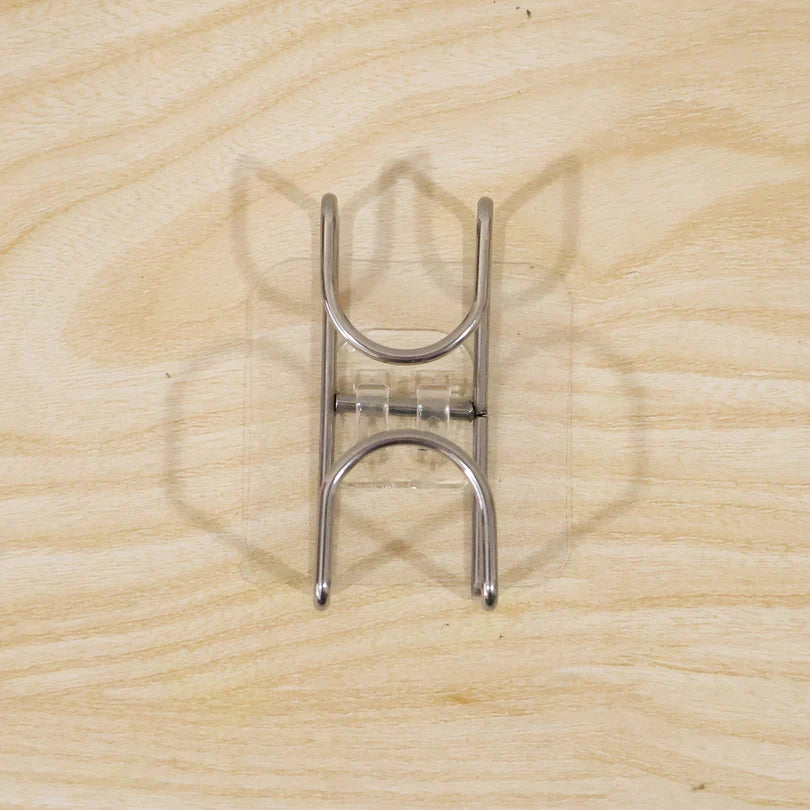 23477 Transparent Double Loop Adhesive Wall Hook – 1 Pc