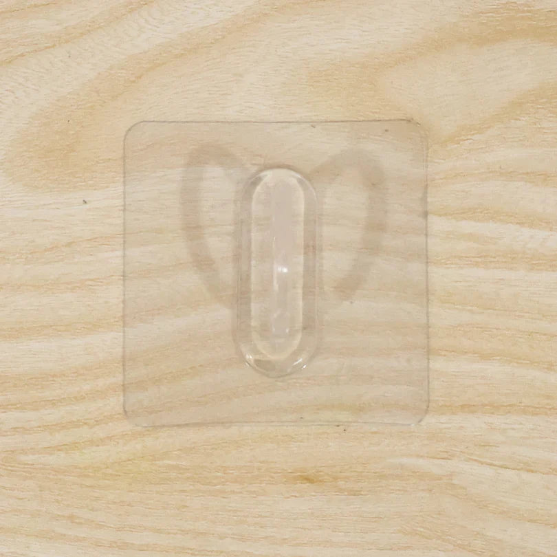 23478 Transparent Adhesive Multipurpose Wall Hook – 1 Pc