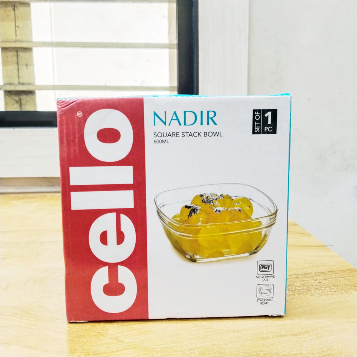 AM5684 Cello Nadir Square Stack Bowl- 600Ml