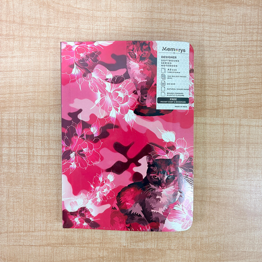 AM6629 Mix-Design Designer Series A5 Softbound Notebook With Free Pocket Diary & Bookmark