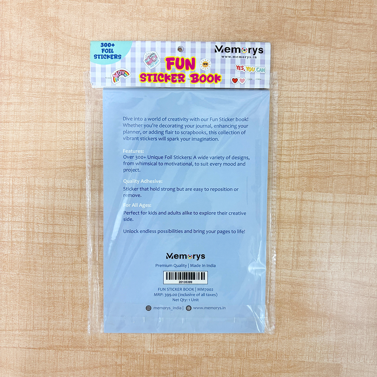 AM6636 Mix-Design Fun Sticker Book - 300+ Vibrant Foil Stickers - 1pc