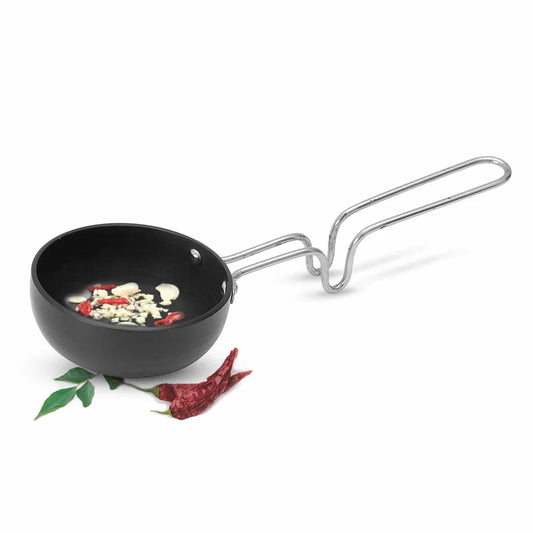 AM3582 Stainless Steel Wired Handle Tadka Pan (Vagharia)