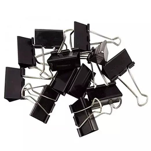 AM2175 Black Clip 12Pcs Binder Clip 32mm