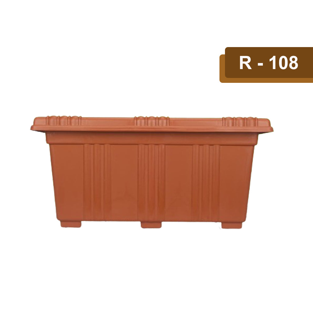 AM0859 Deep heavy Planter Rectangle pot 460X230X210