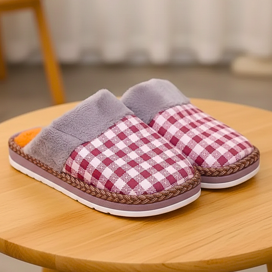 AM2430 Soft Fuzzy Comfort Slippers Men & Women - Size- 40, 41 (Multicolour)