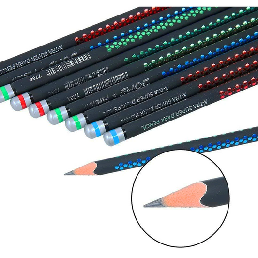 AM5507 Doms Graphite Fusion X-TRA Super Dark Pencils-10 pencils