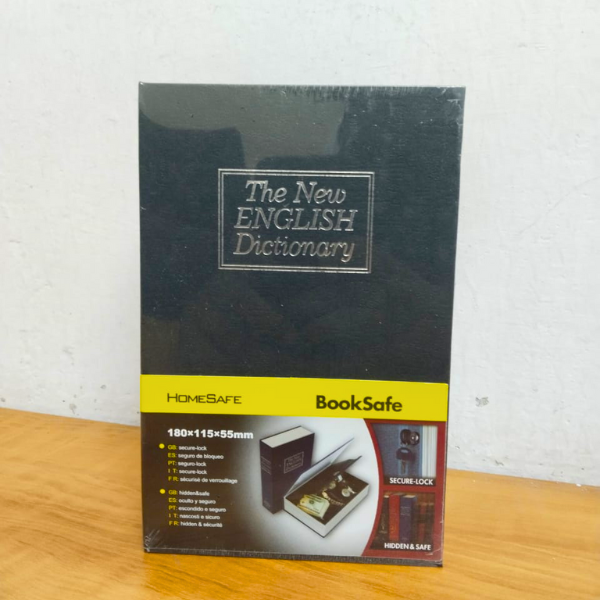AM5421 Book Safe Box with Key Lock,Perfect for Traveling, Store Money, Jewelry, and Passport