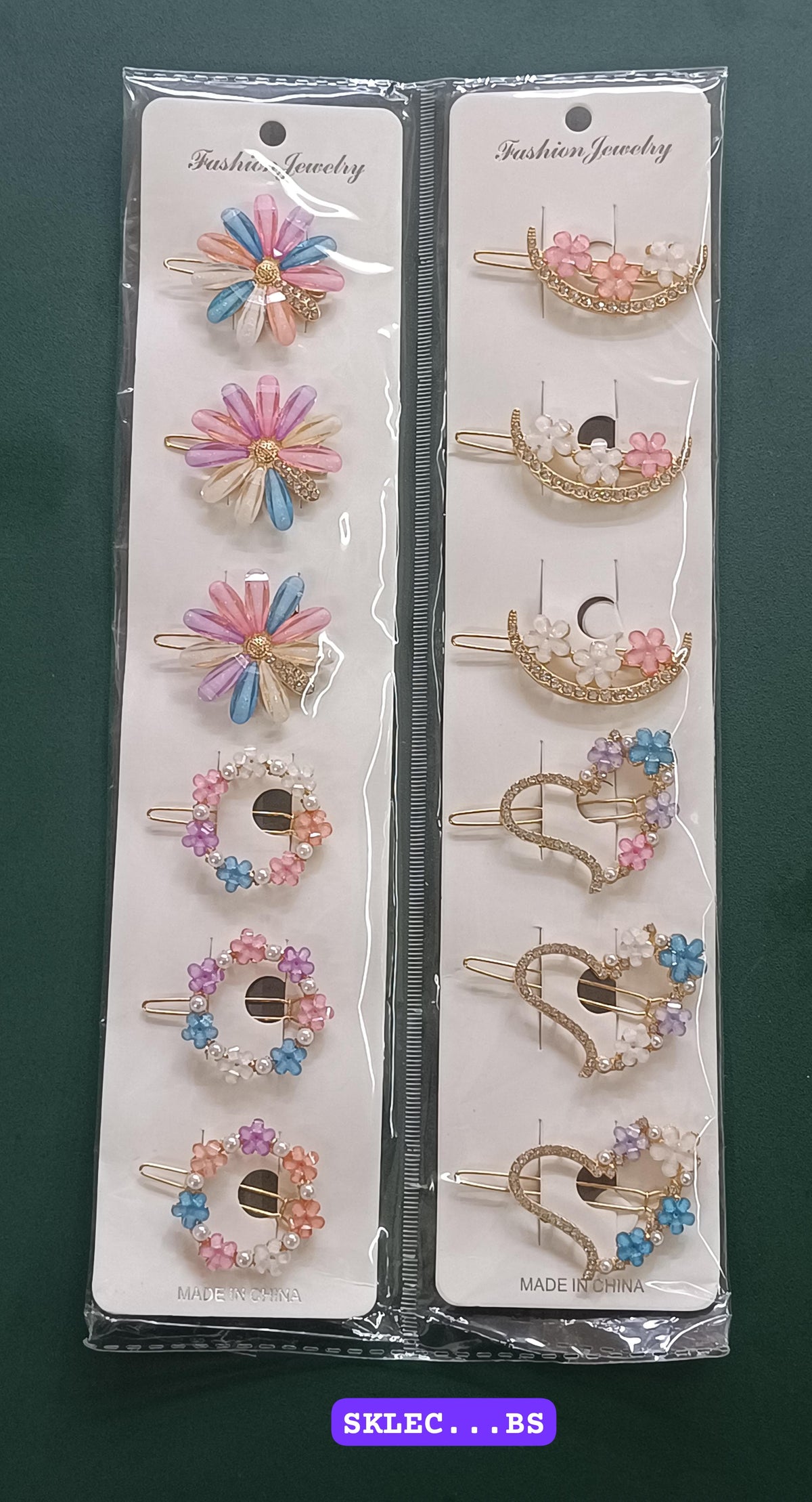 AM1030 Bridal Metal Hairpins Flower Hair Clip for Girls & Womens - 1 Pcs
