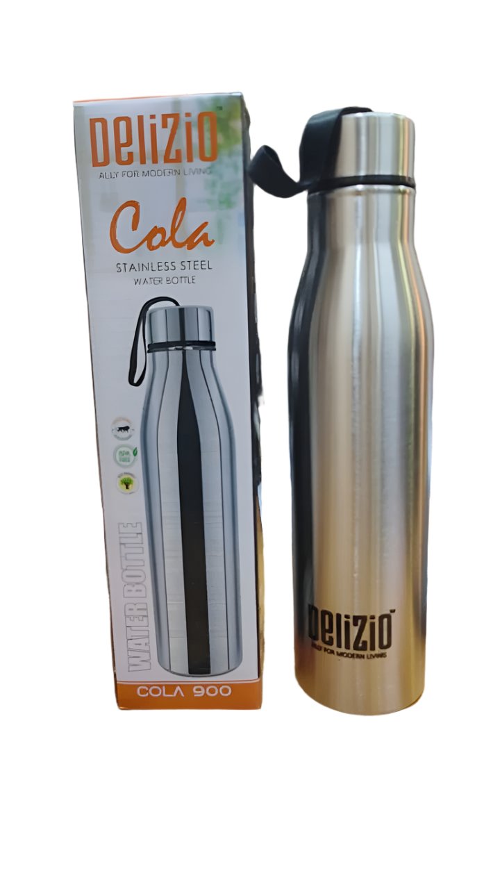 AM2898 Delizio cola Stainless Steel Single wall Bottle for Kids, Mens, Womens Indoor & Outdoor Activites Leakproof Bottle 900Ml (Copy)
