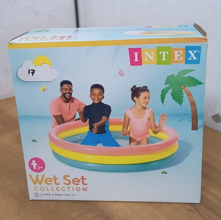 AM3970 Intex Wet Set Collection Kids Bath Tub,(Multicolor) (1.47m x 33cm)