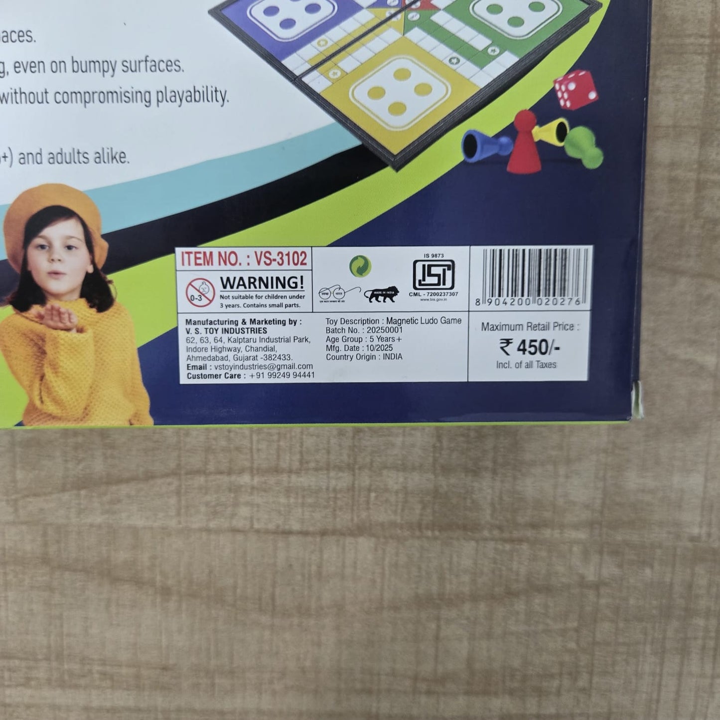 AM7063 Leemo Toys Magnetic Ludo Travel Board Game Set