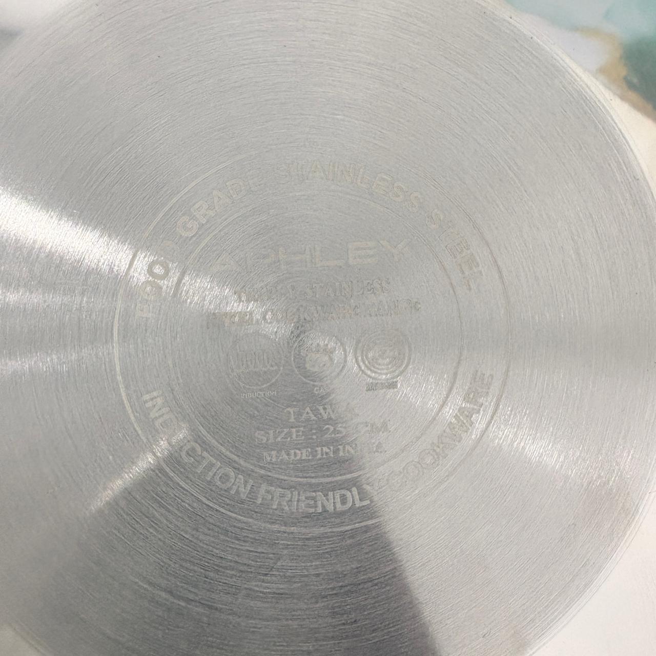 AM7305 Triply Stainless Steel Non-Stick Honeycomb Tawa - 25cm