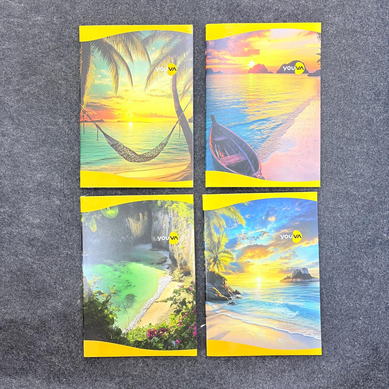 AM7369 Youva Stellar A4 Longbook - Single Line, 196 Pages (Pack of 6)