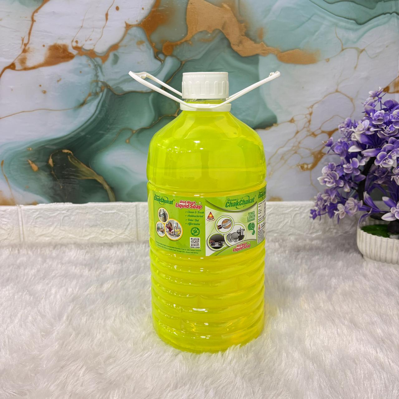 am7498 Hariom ChakChakat Tangi Lemon Dishwash Liquid Soap 3L