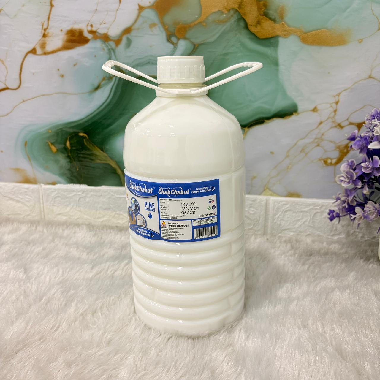 AM7500 Hariom ChakChakat Fresh Pine Fragrance Extra White Floor Cleaner 3L