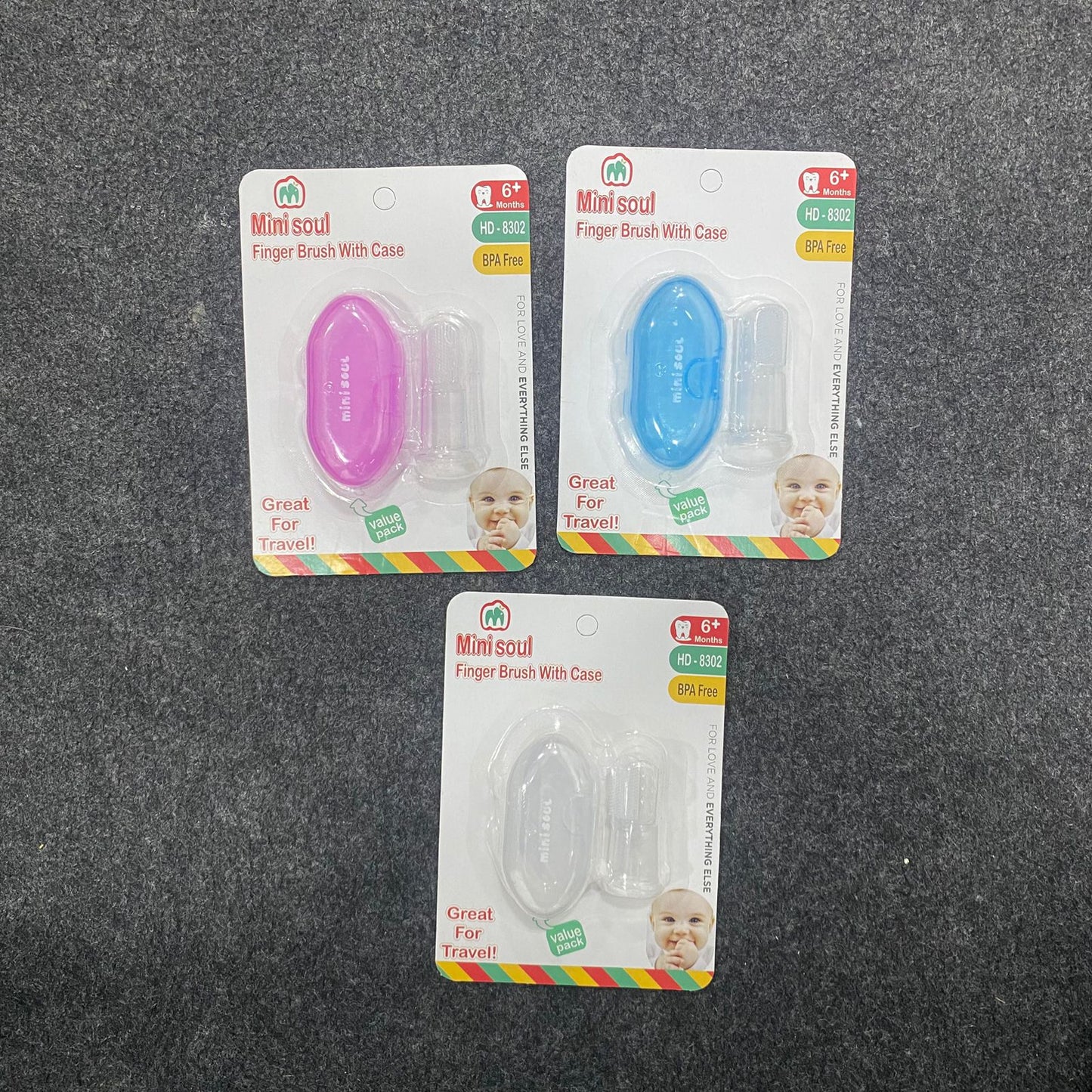 AM7549 Mini Soul Finger Brush With Case HD-8302 (1-Pcs)