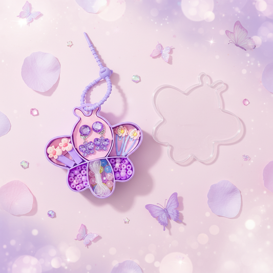 AM7563 DIY Butterfly Shaped Jewelry Making and Accessory Set for Kids 7244 (1-Pcs)
