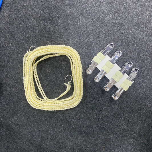 AM7672 Qiaoxifu Travel Portable Windproof Clothesline Rope With Hooks And 8 Metal Clips