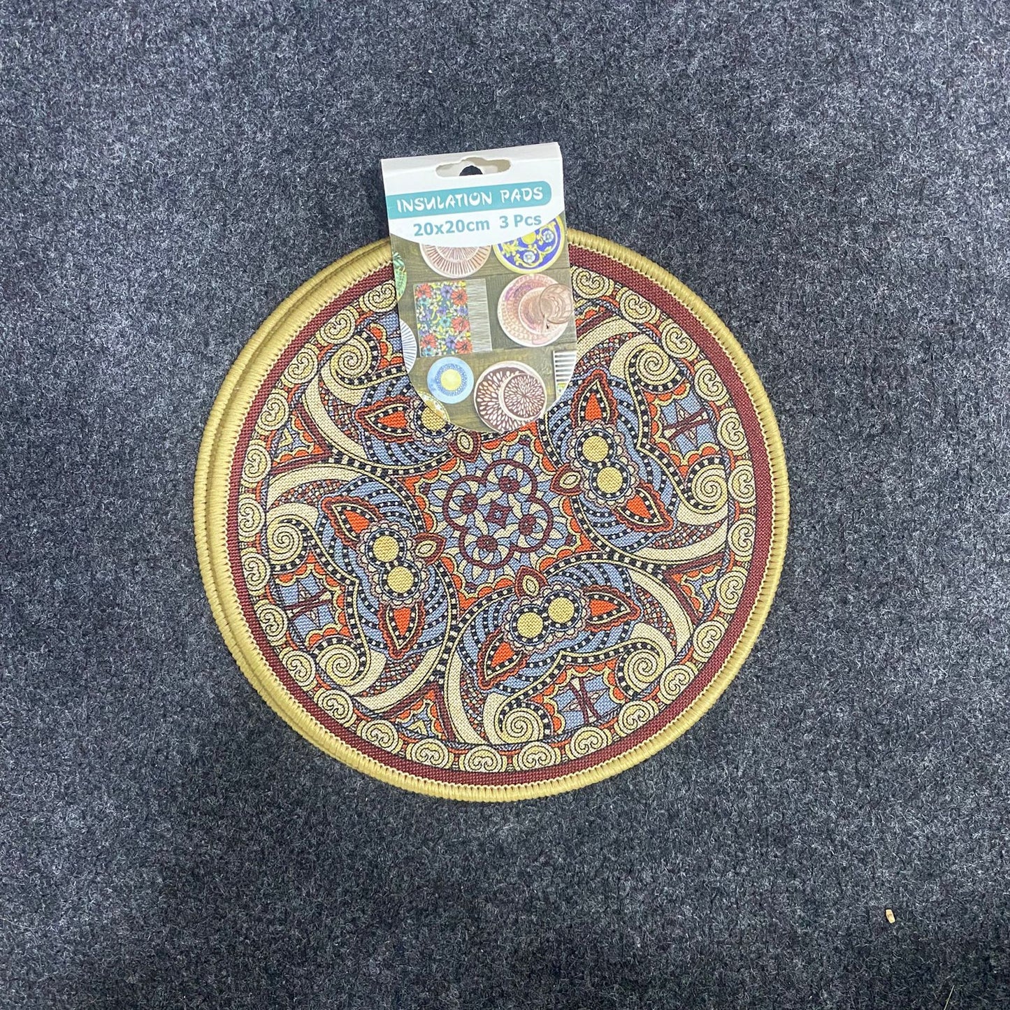 AM7708 DECORATIVE HEAT RESISTANT THERMAL INSULATION PADS FOR PROTECTING KITCHEN SURFACES AND TABLES