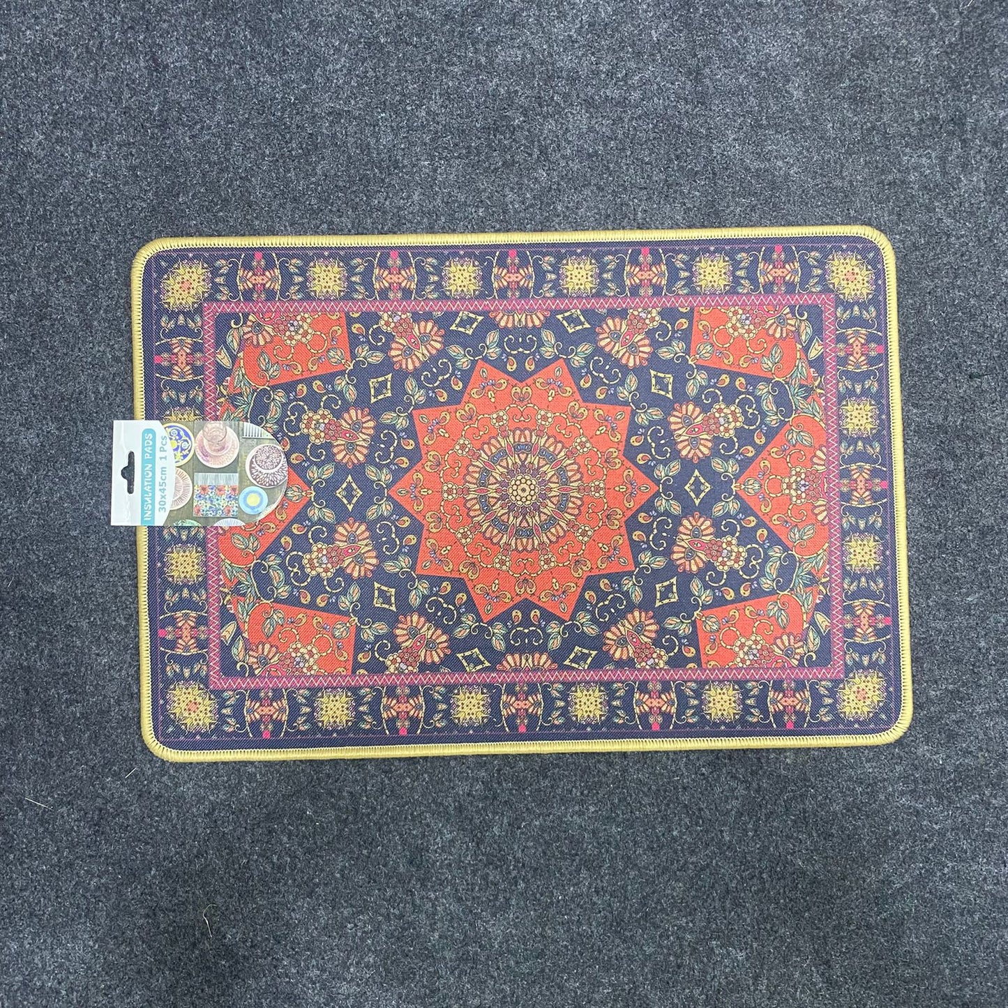 am7713 VINTAGE STYLE ARTISTIC HEAT RESISTANT INSULATION PAD FOR KITCHEN DINING TABLE SURFACE PROTECTION