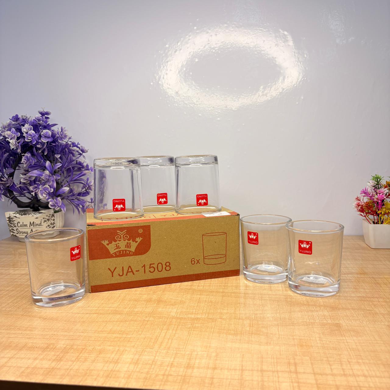 AM7729 ELEGANT CLEAR GLASS WALTZ ROTATING CUP FOR MODERN HOME AND OFFICE TABLE DECOR