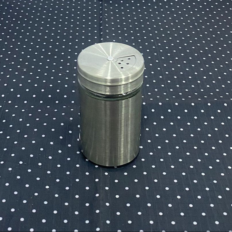 AM7753 Stainless Steel Glass Window Seasoning Dispenser for Modern Kitchen Spice Organization