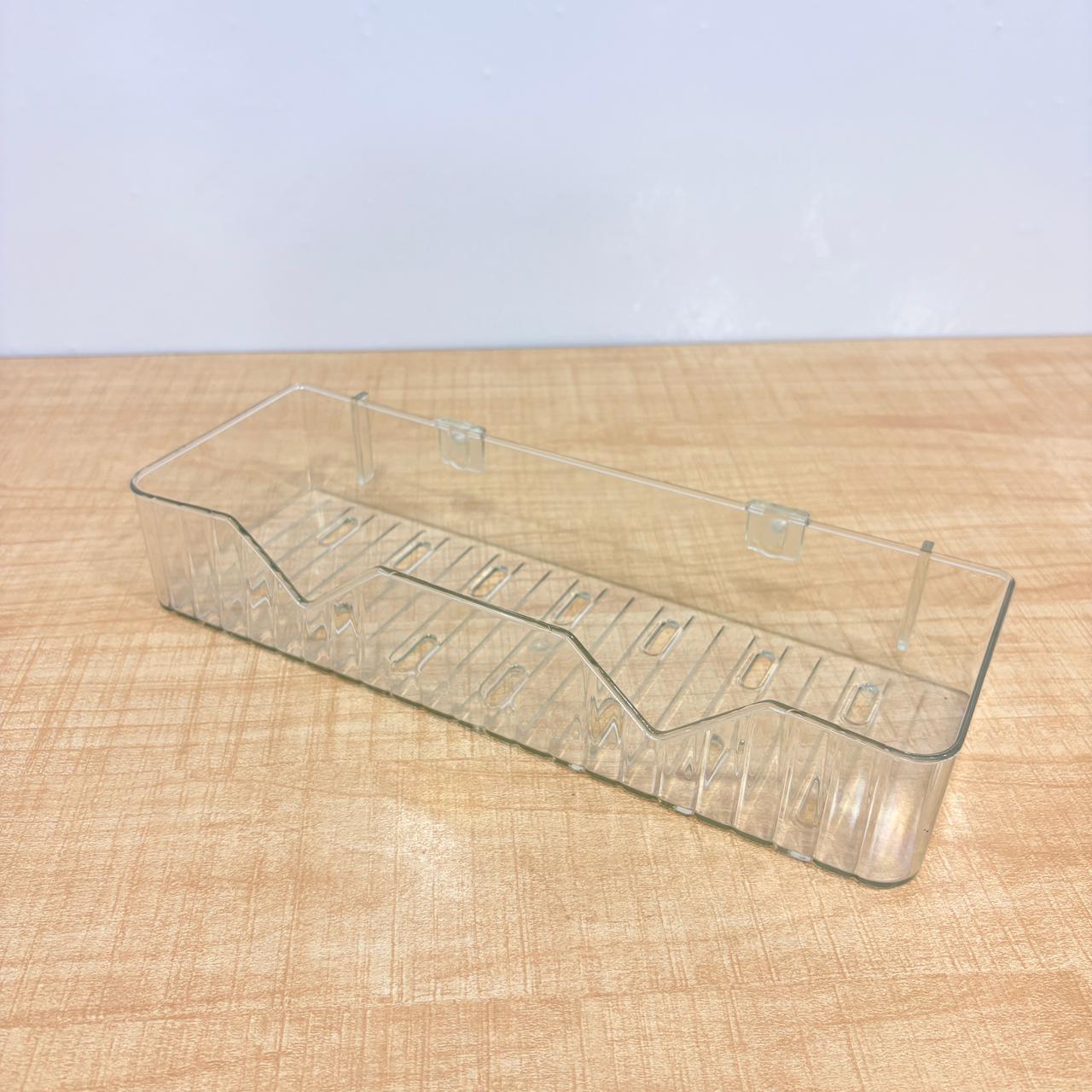 A06495 Acrylic Transparent Bathroom Shelf – Wall Mounted Adhesive Storage Organizer caddy