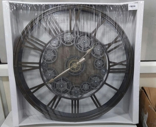AM7042 Big Vintage Clock with Gears