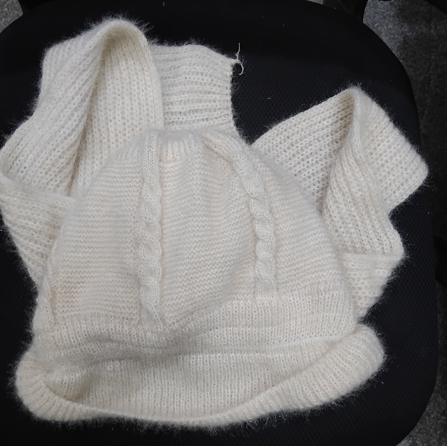 AM2868 Winter Hat Cap Plain Integrated Ear Protection Windproof Cap Scarf