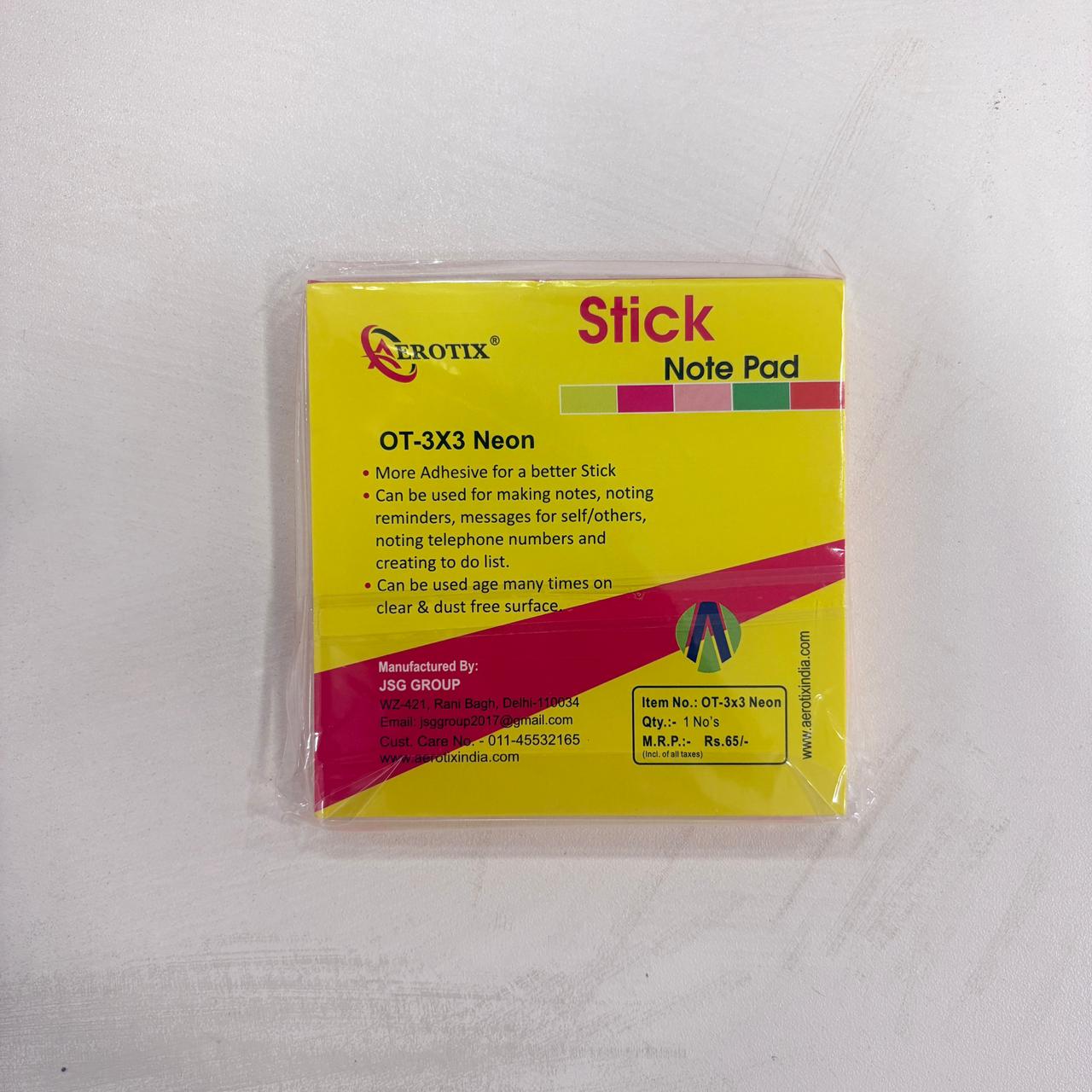 AM2173 Mix Prompt Sticky Note Pad 100 Sheets (3x3) Multicolour