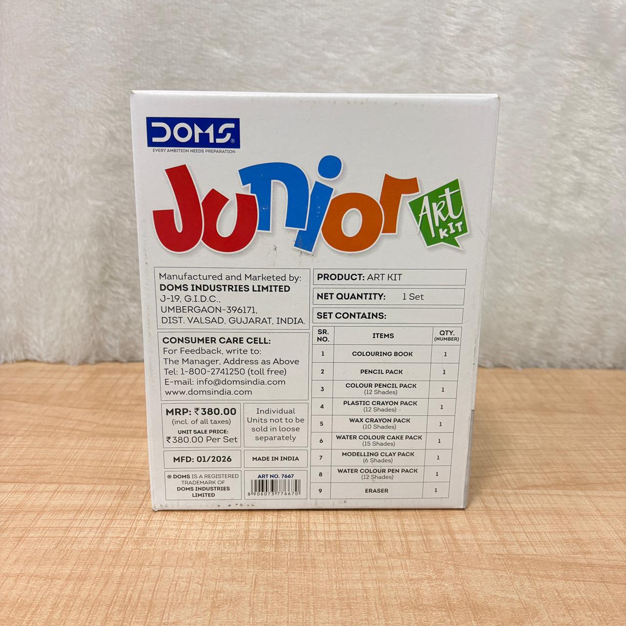 3573 Doms Junior Art Kit Set of 8