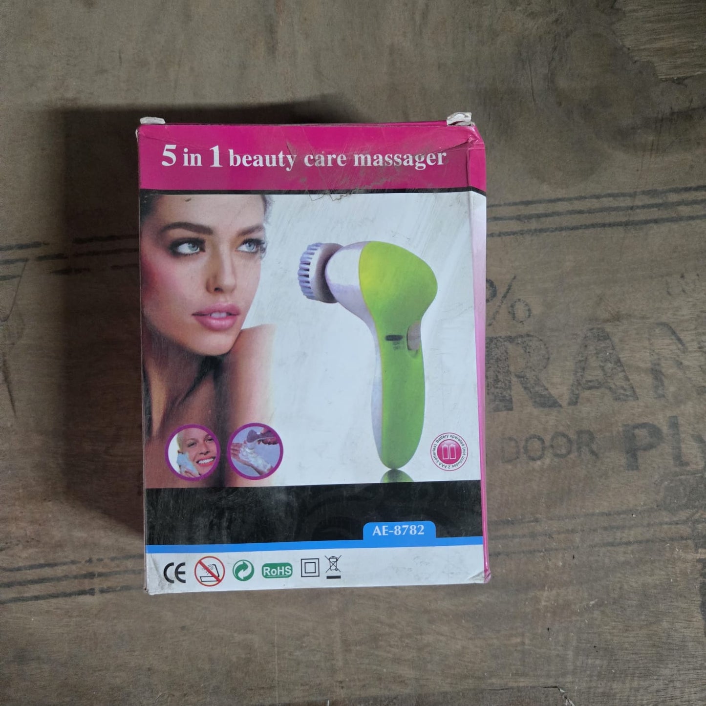 0340 -5-in-1 Smoothing Body & Facial Massager (Pink)