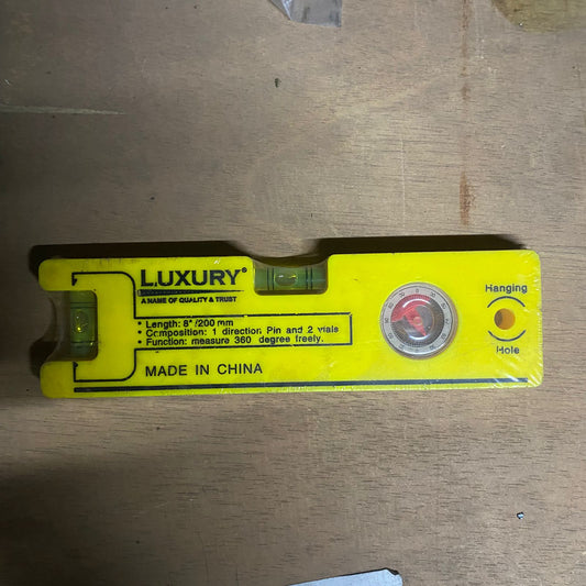 0429 8-inch Magnetic Torpedo Level with 1 Direction Pin, 2 Vials and 360 Degree View